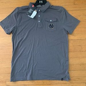 Under Armour Notre Dame polo -nwt!!